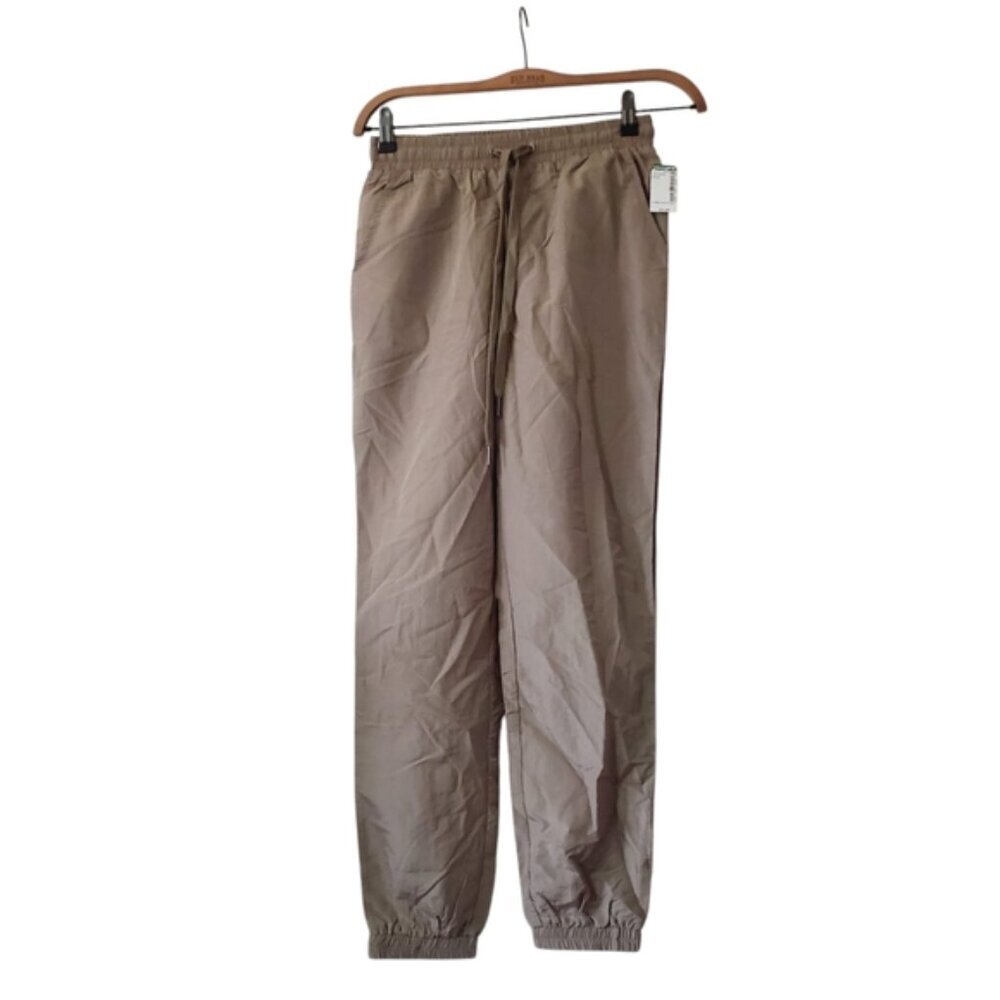 Simons Olive Green Track Pants with Elastic Ankles - Picture 2 of 8